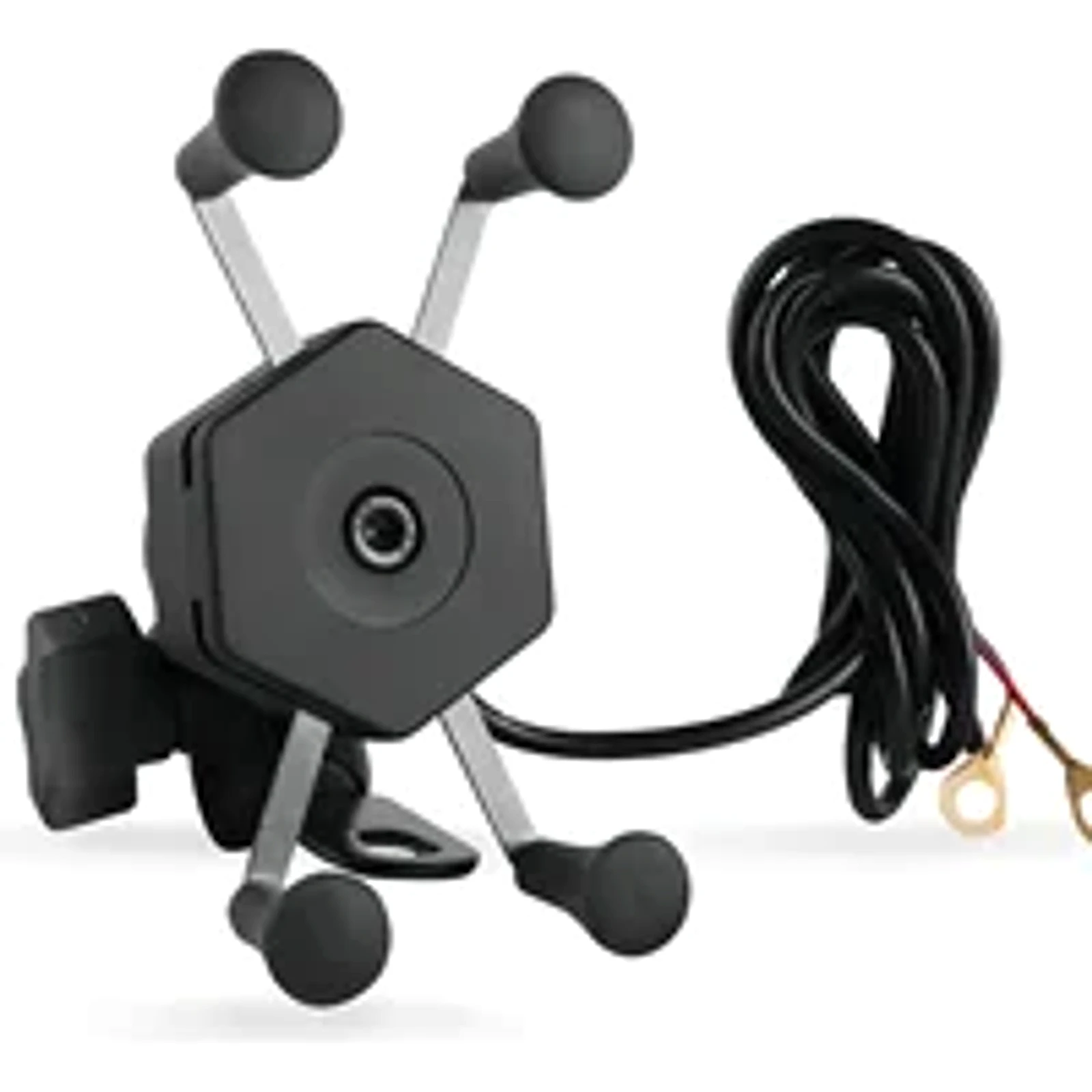 Suporte Celular Moto Carregador Universal Usb Turbo Stallion