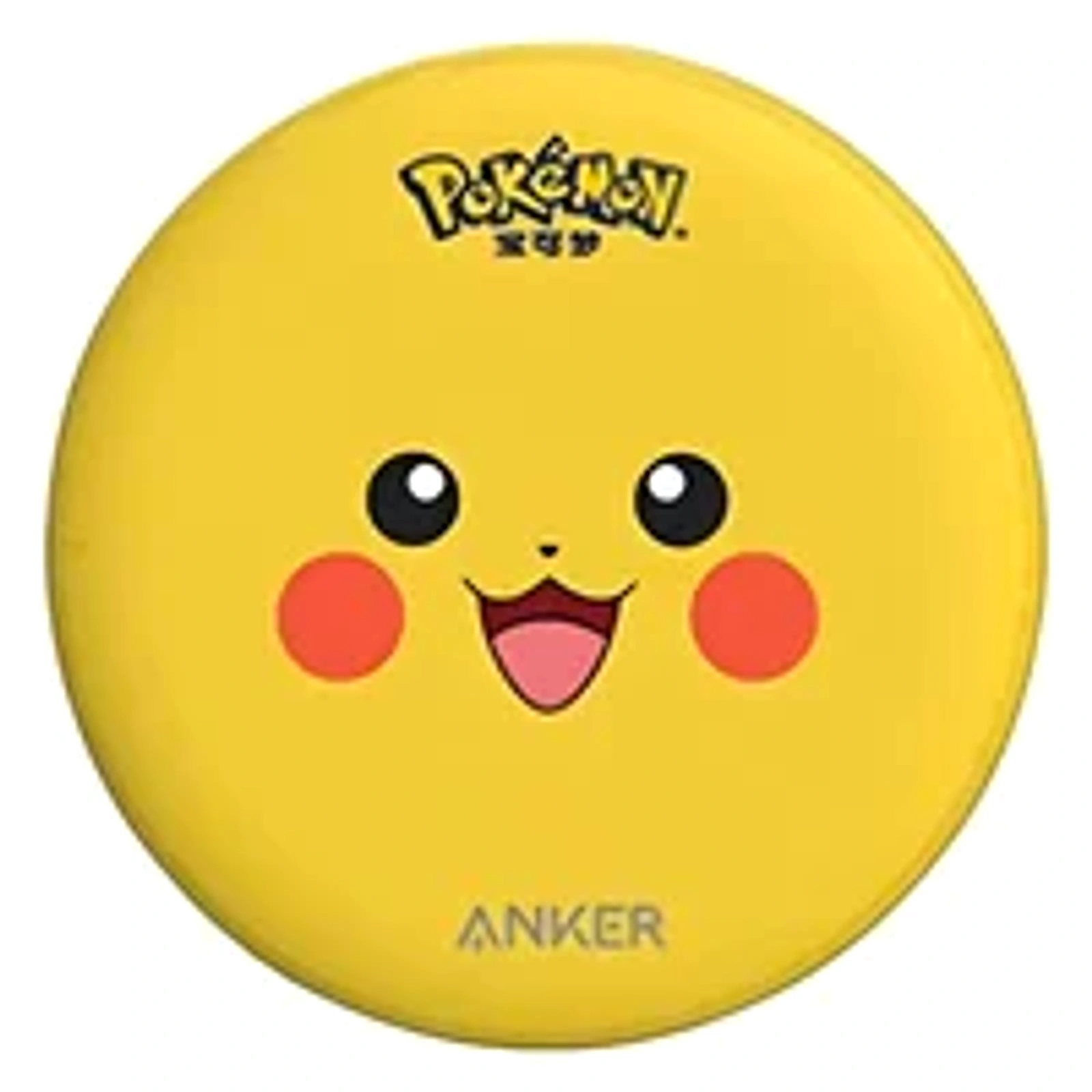 Carregador Indução Anker Pokemon 3 Modos 5w 7,5w 10w Amarelo