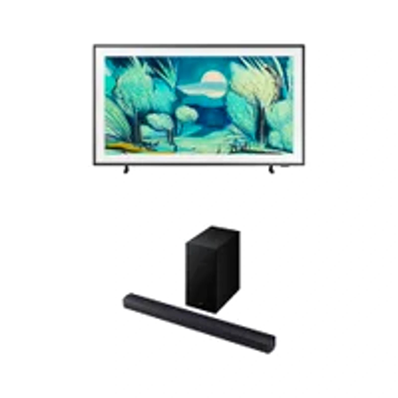 Samsung Vision AI TV 50" The Frame 4K LS03F + Soundbar Samsung HW-B450F