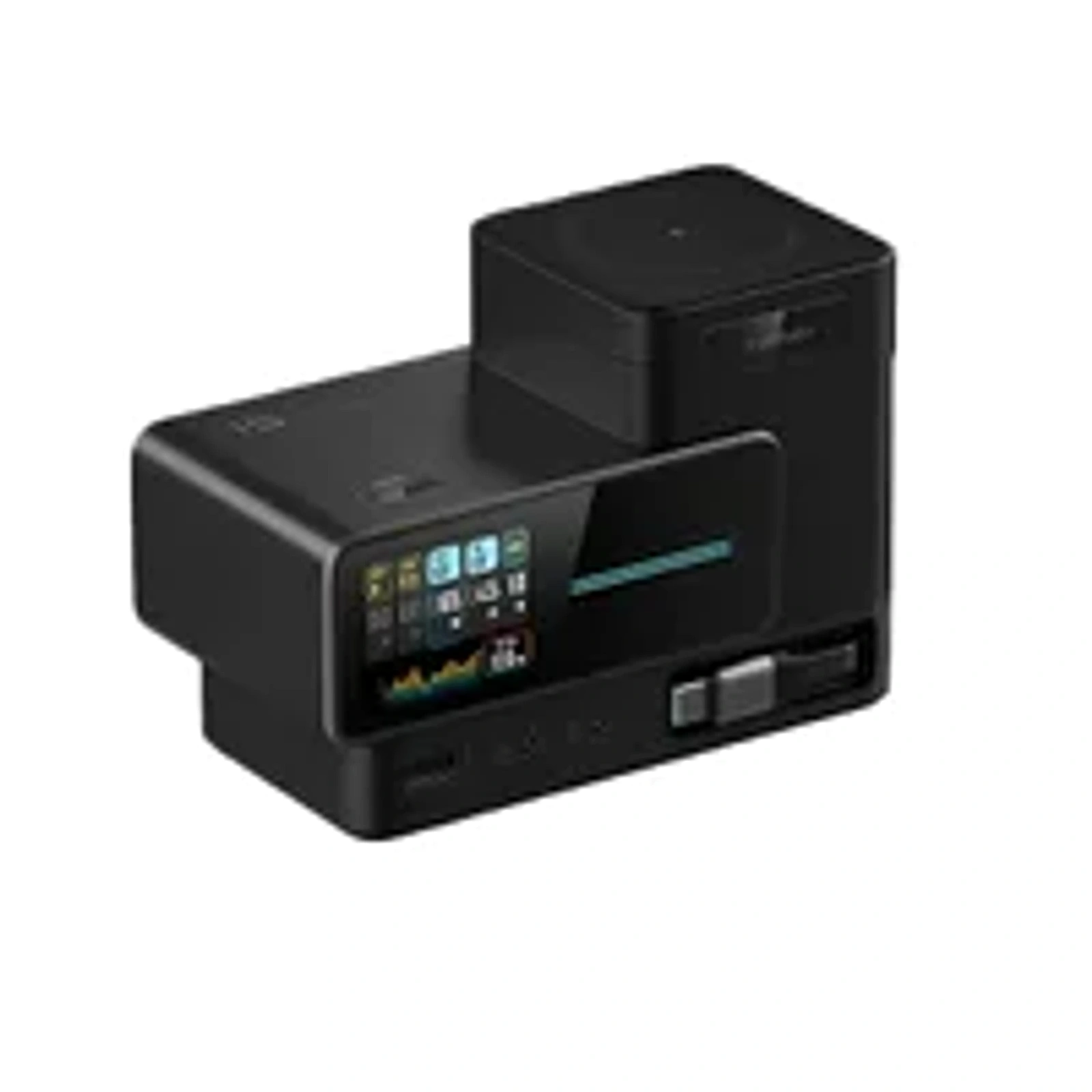 Carregador Mesa Cuktech 15 Ultra 140w Gan Cabo Retrátil Qi