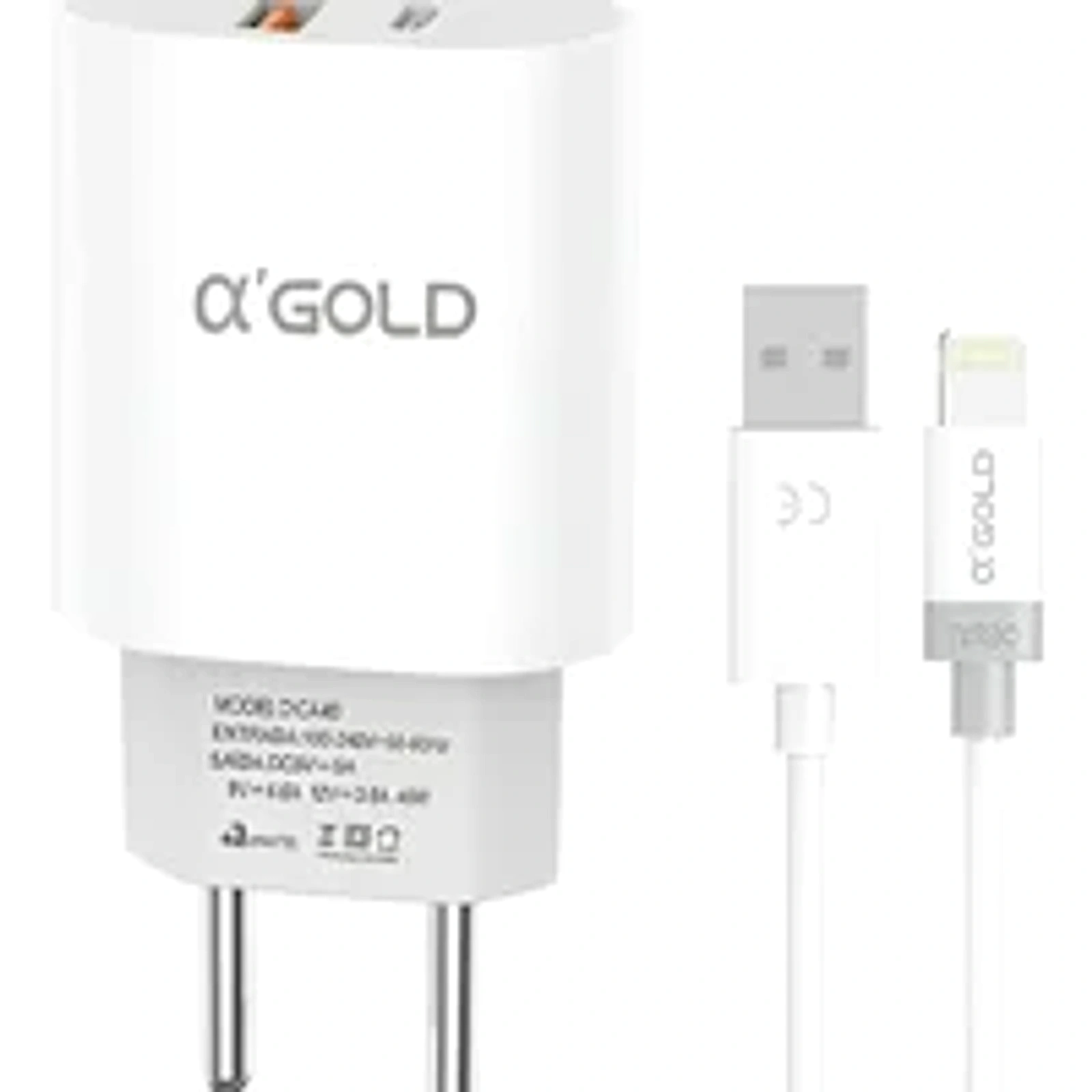 Carregador 40w Turbo Para Iphone 8 X Xr 11 12 13 14 Pro Max Branco