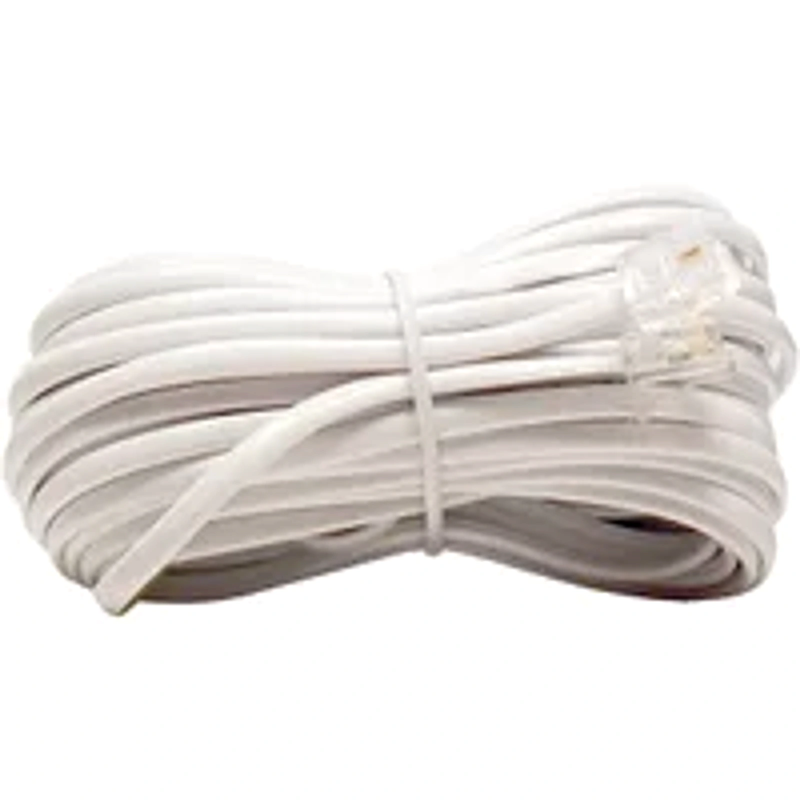Cabo Extensao Liso Telefone 6x2 10m Branco C/10 Loud