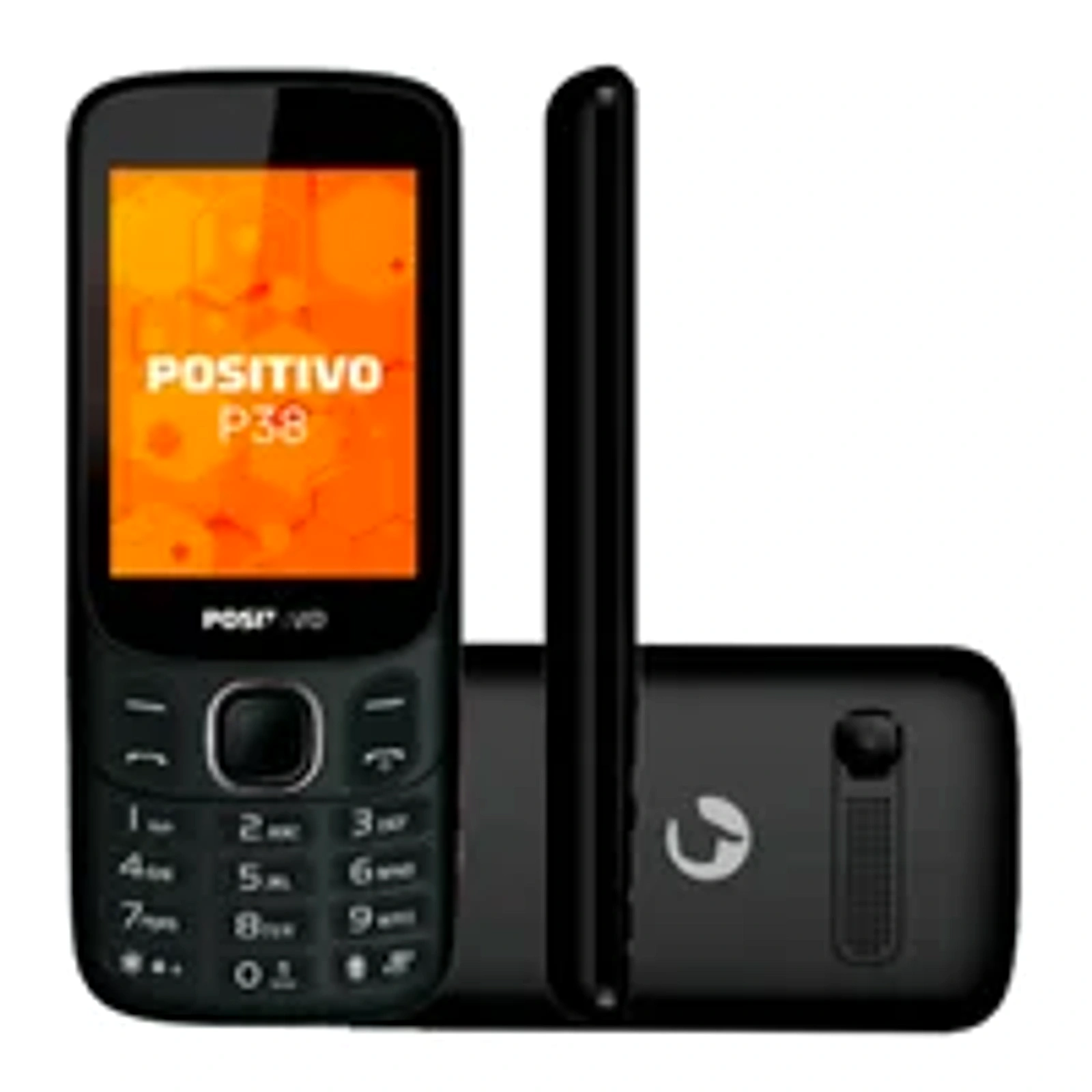 Celular Positivo P38 Dual Chip 3g Tela 2.8” Bluetooth Rádio Fm Preto