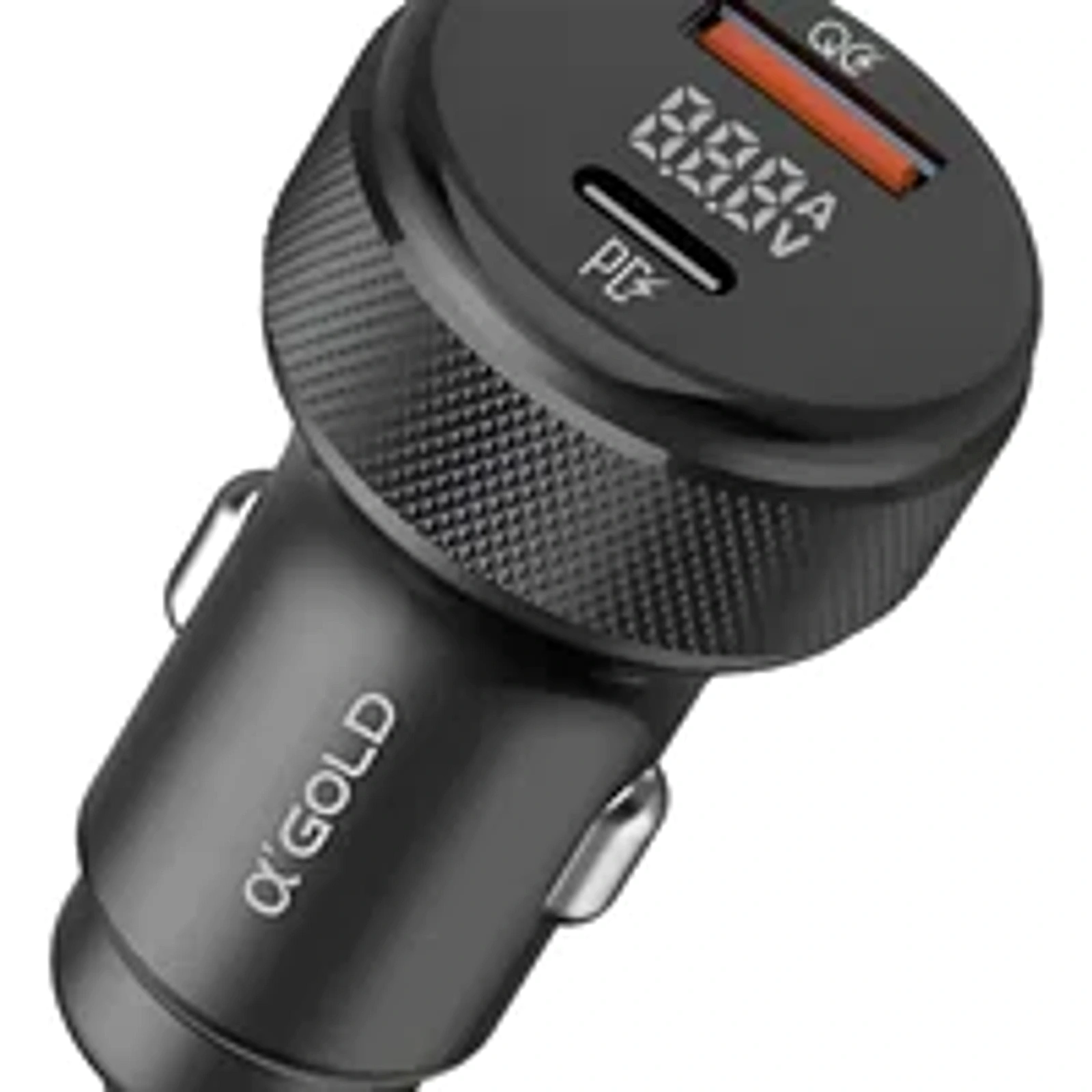 Carregador Veicular Turbo Cj12-4 60w 2 Saídas Type-c Usb Preto