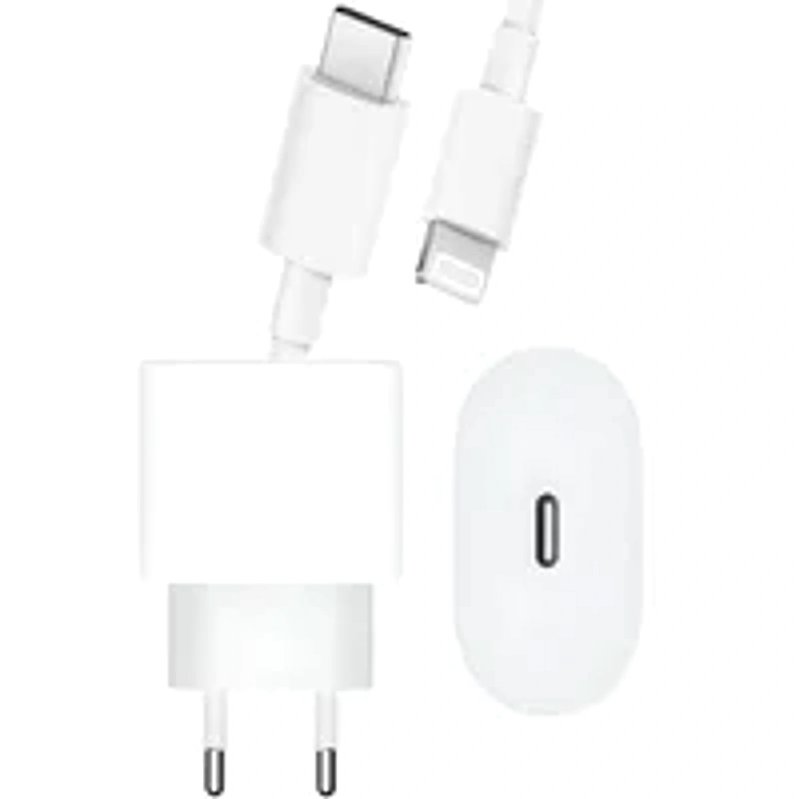 Carregador Turbo 30w Usb-c Kit Com Cabo Tipo-c Para Light Carga Rápida Pd 3.0 Compatível Com Iphone 6 Até 14 Pro Max Ipad E Airpods