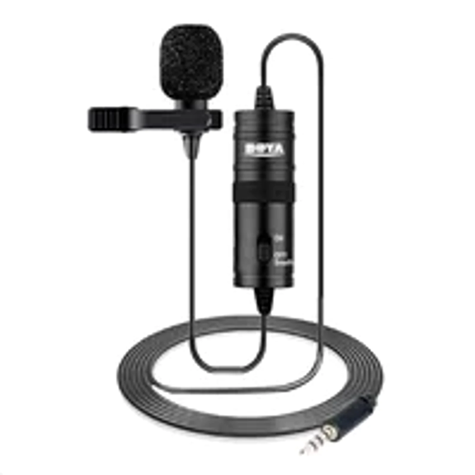 Microfone De Lapela Boya By-m1 Omnidirecional Para Celular, Câmera E PC