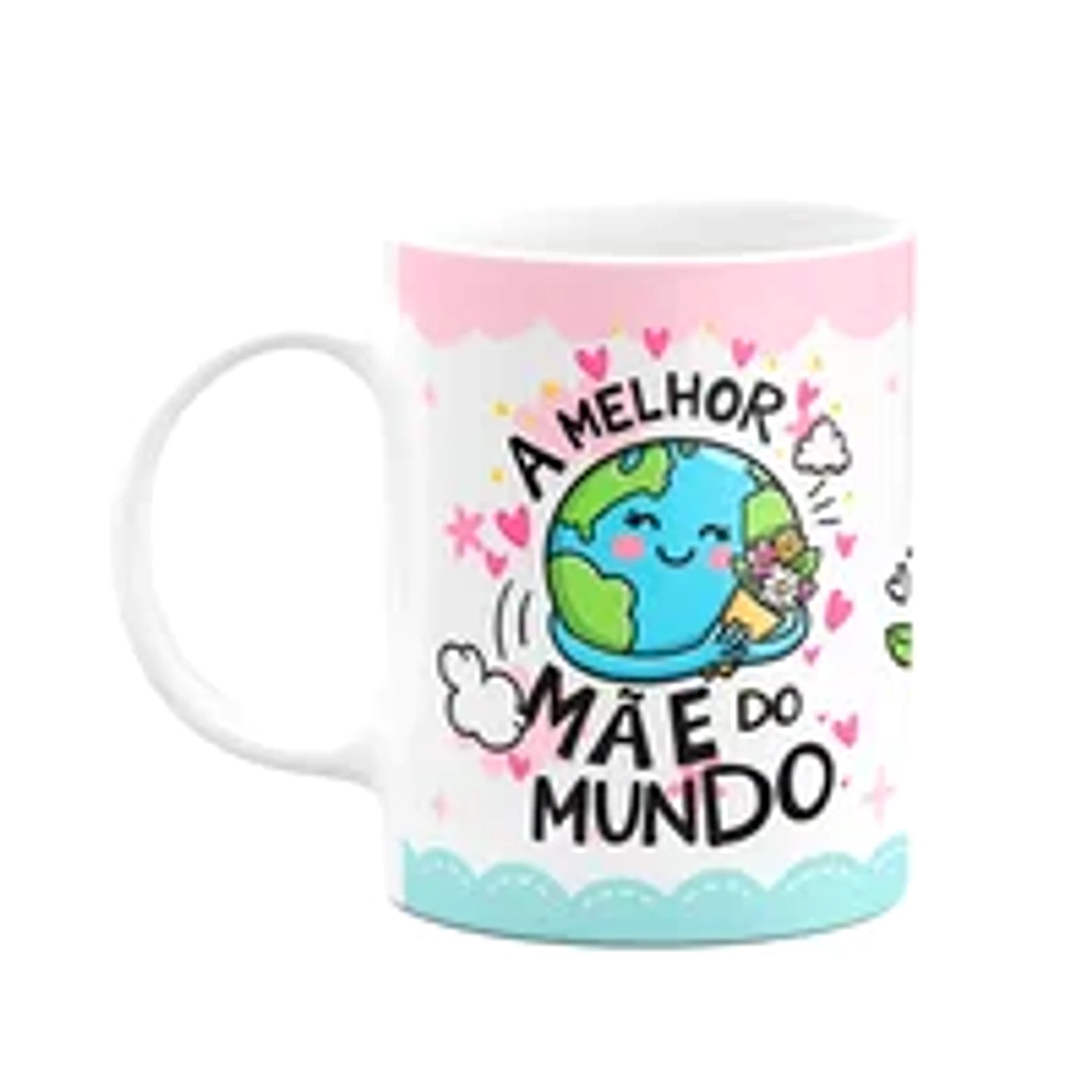 Caneca Mães - Mãe 24h Por Dia - Mãe Que Ama Café! - M2