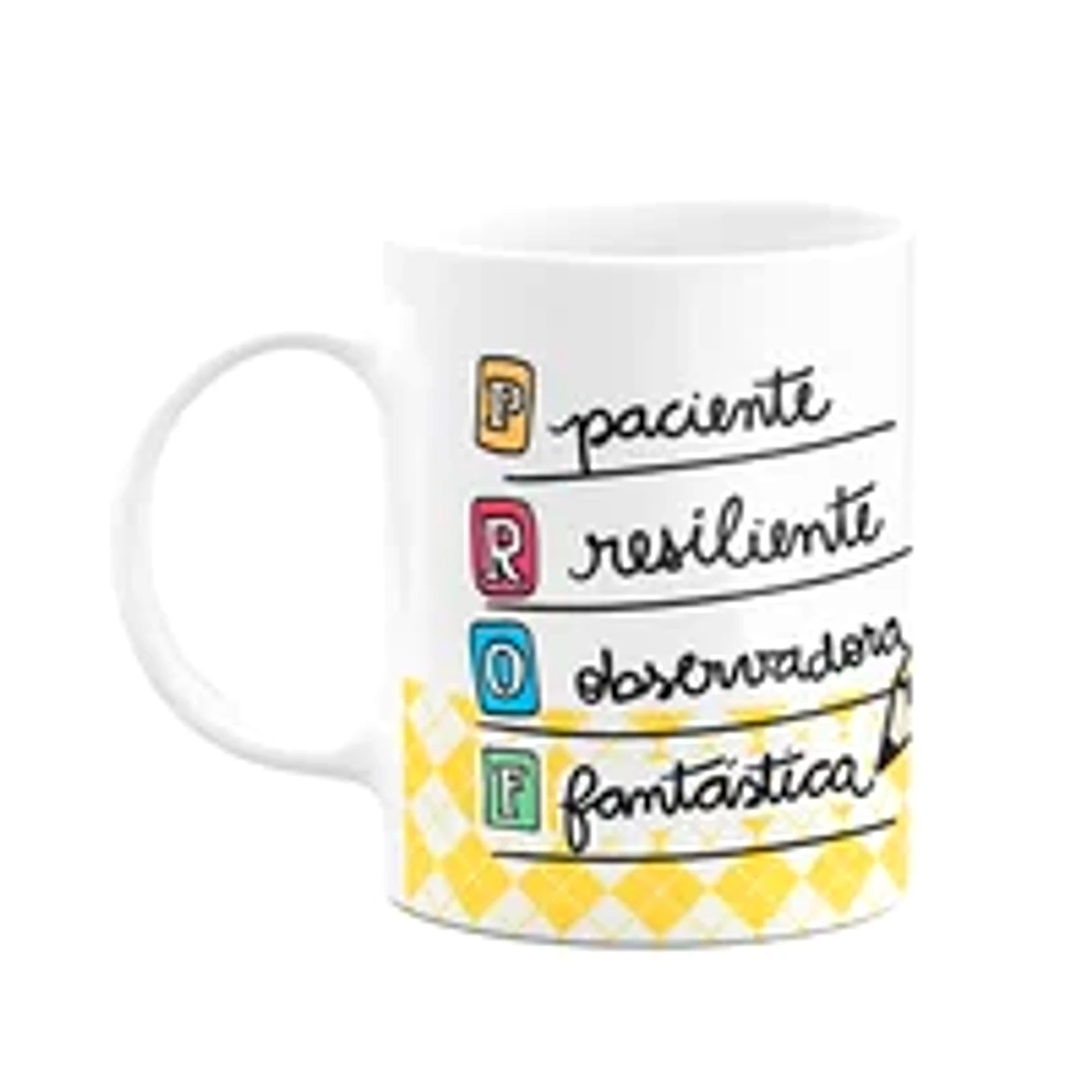 Caneca Professora Paciente Raiante Observadora Fantástica M3