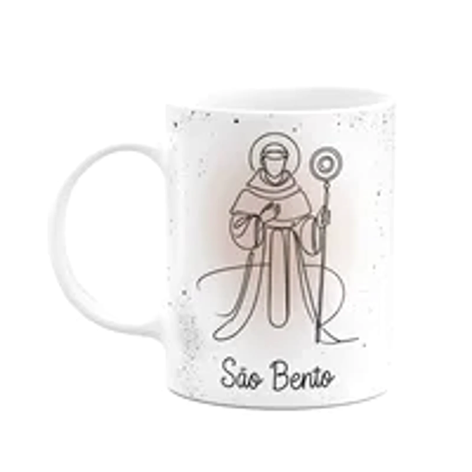Caneca Religiosa Orações - São Bento - 325ml