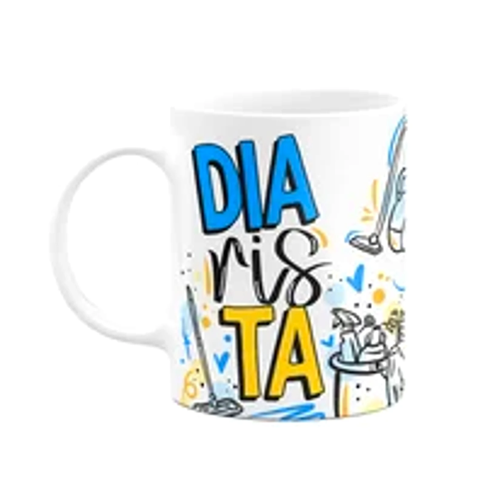 Caneca Profissões - Diarista - 325ml - Branca