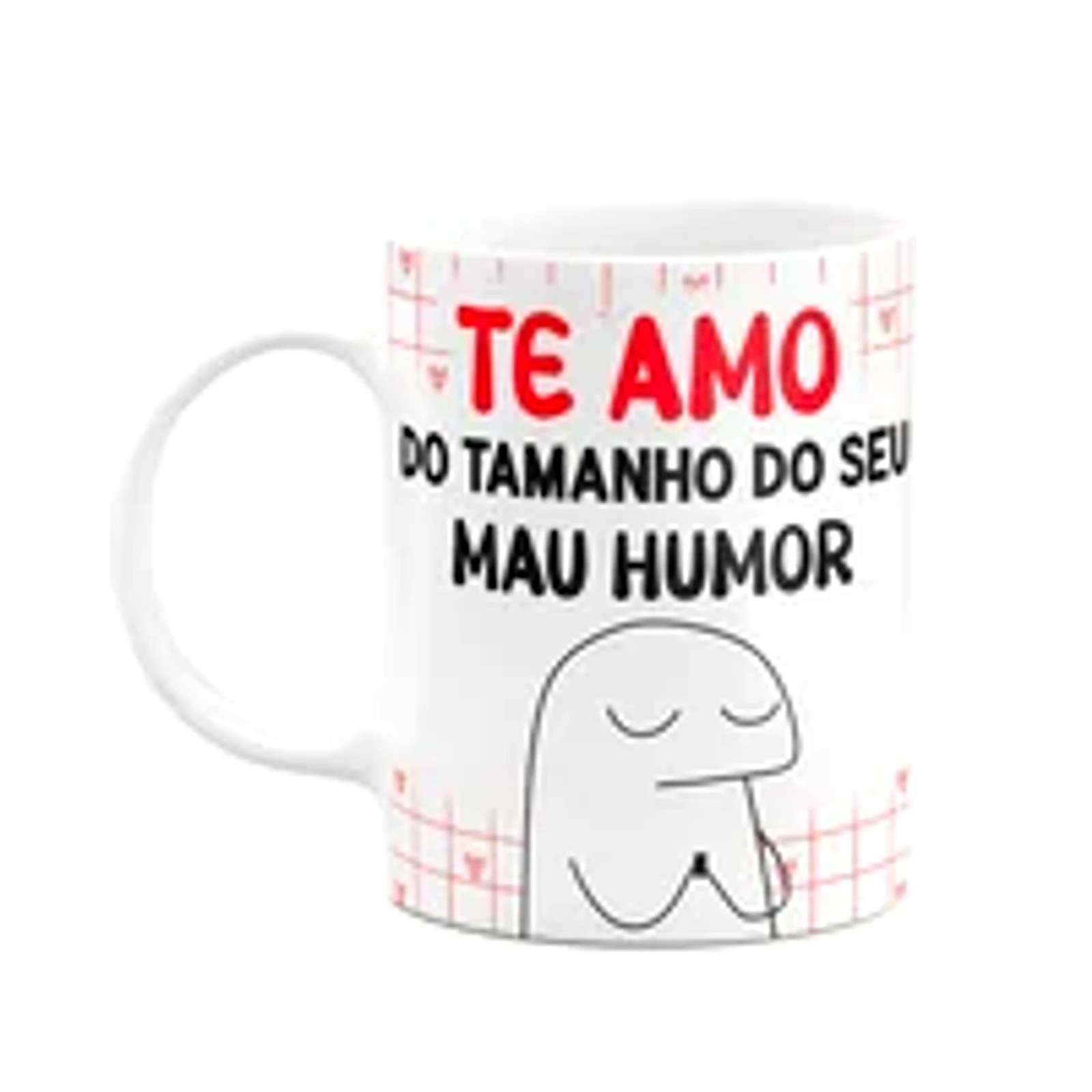 Caneca Florkito Namorados - Te Amo Com Todo Seu Mau Humor