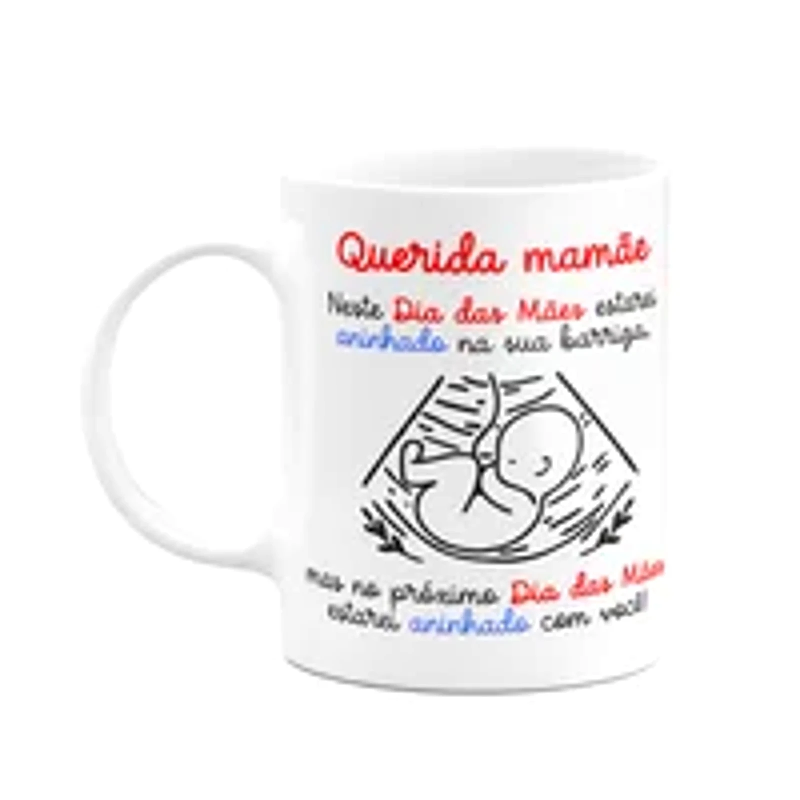 Caneca Dia Das Mães - Querida Futura Mamãe De Menino!