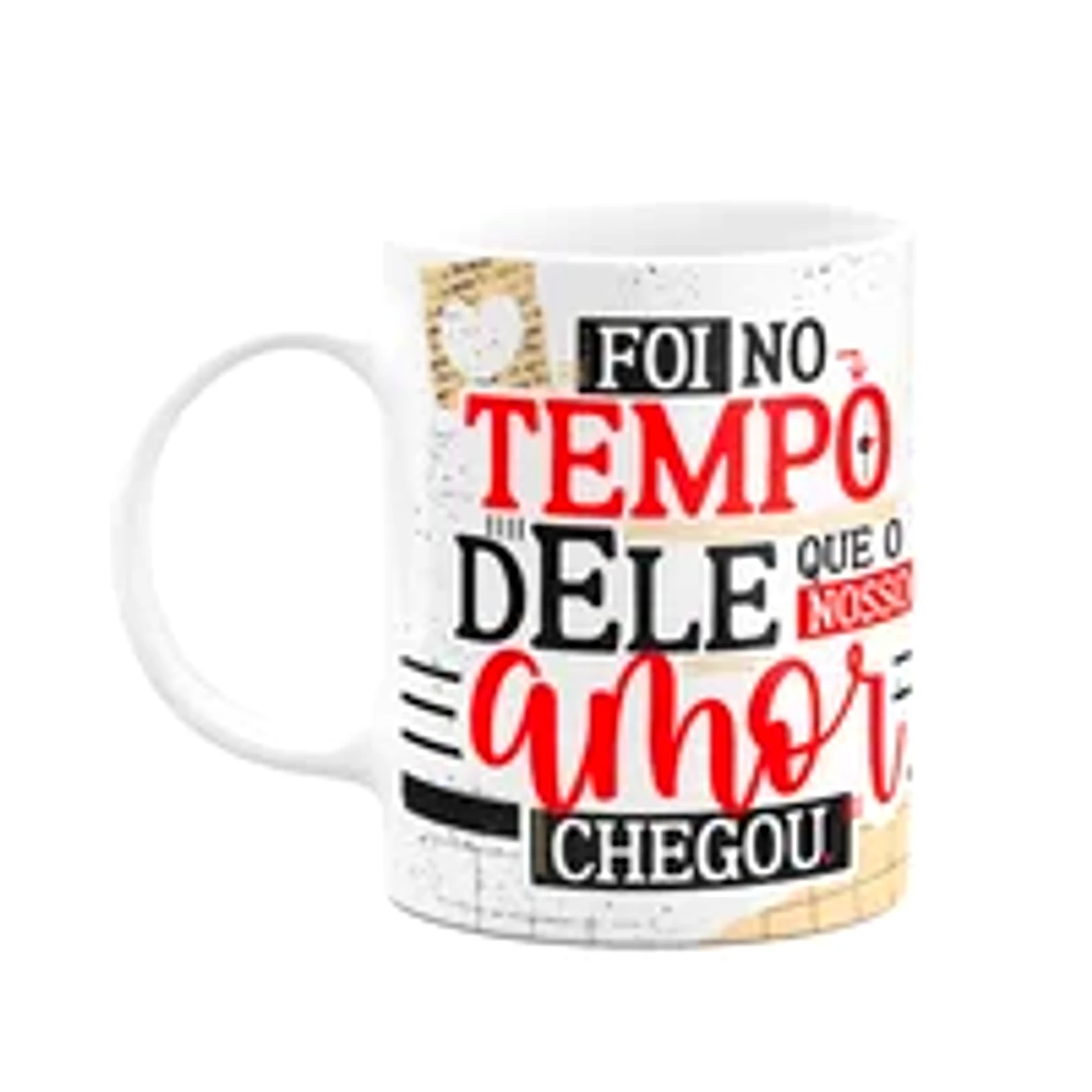 Caneca Namorados Laços - Foi No Tempo De Deus