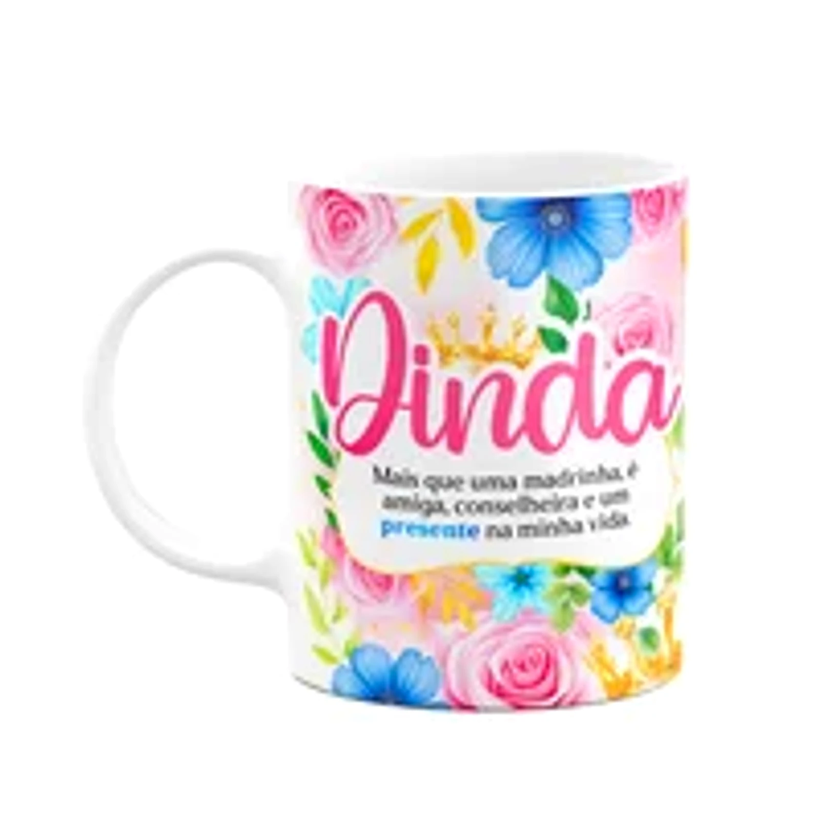 Caneca Floral Mães - Dinda - Definição - 325ml