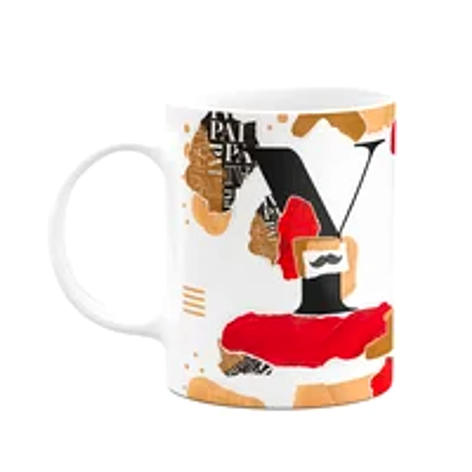 Caneca Do Pai - Inicial Do Nome Letra Y - Bg-red