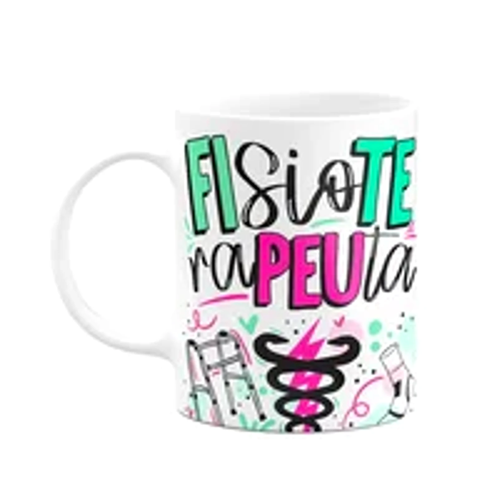 Caneca Profissões - Fisioterapeuta - 325ml - Branca - M2