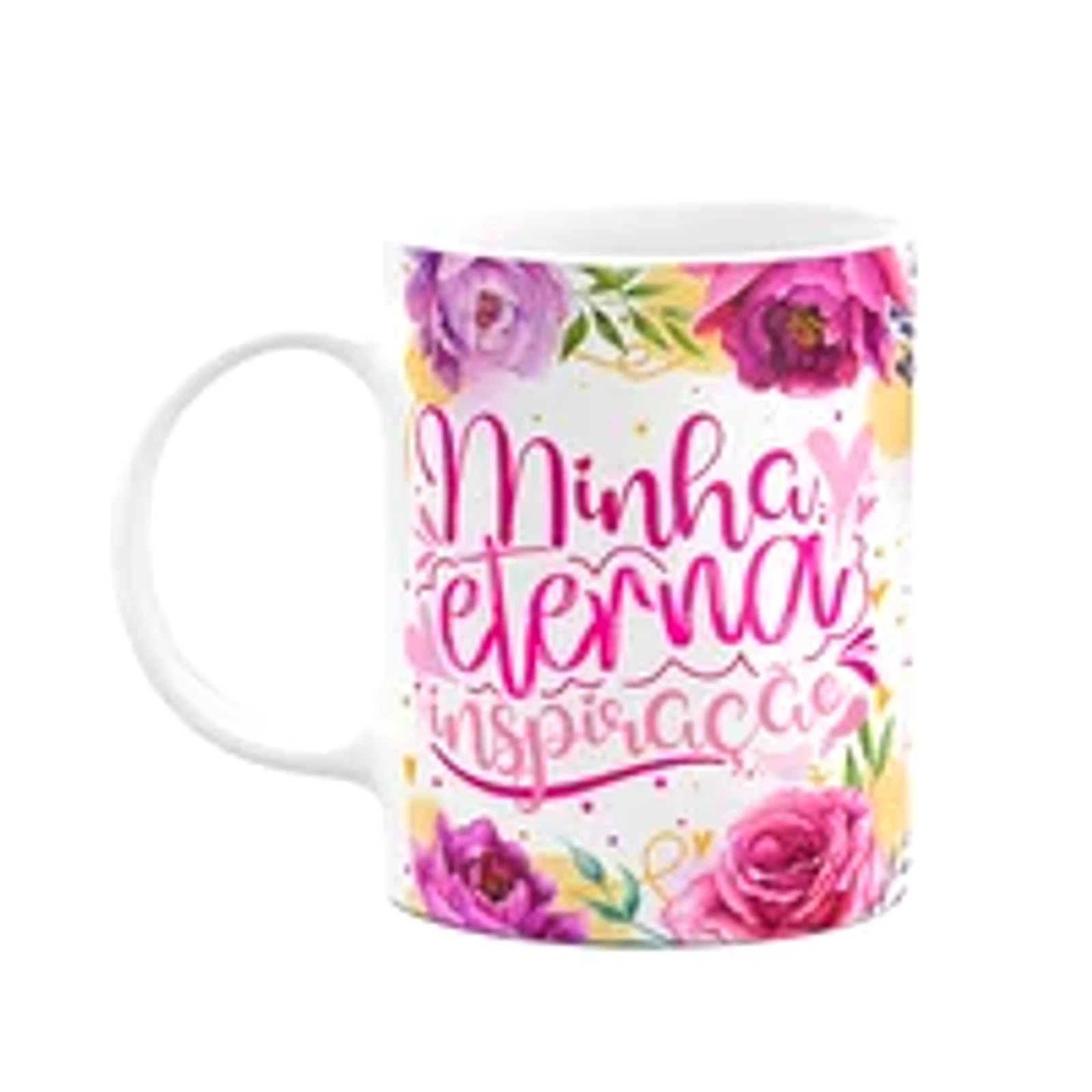 Caneca Floral Mães - Minha Eterna Inspiração - 325ml - M2