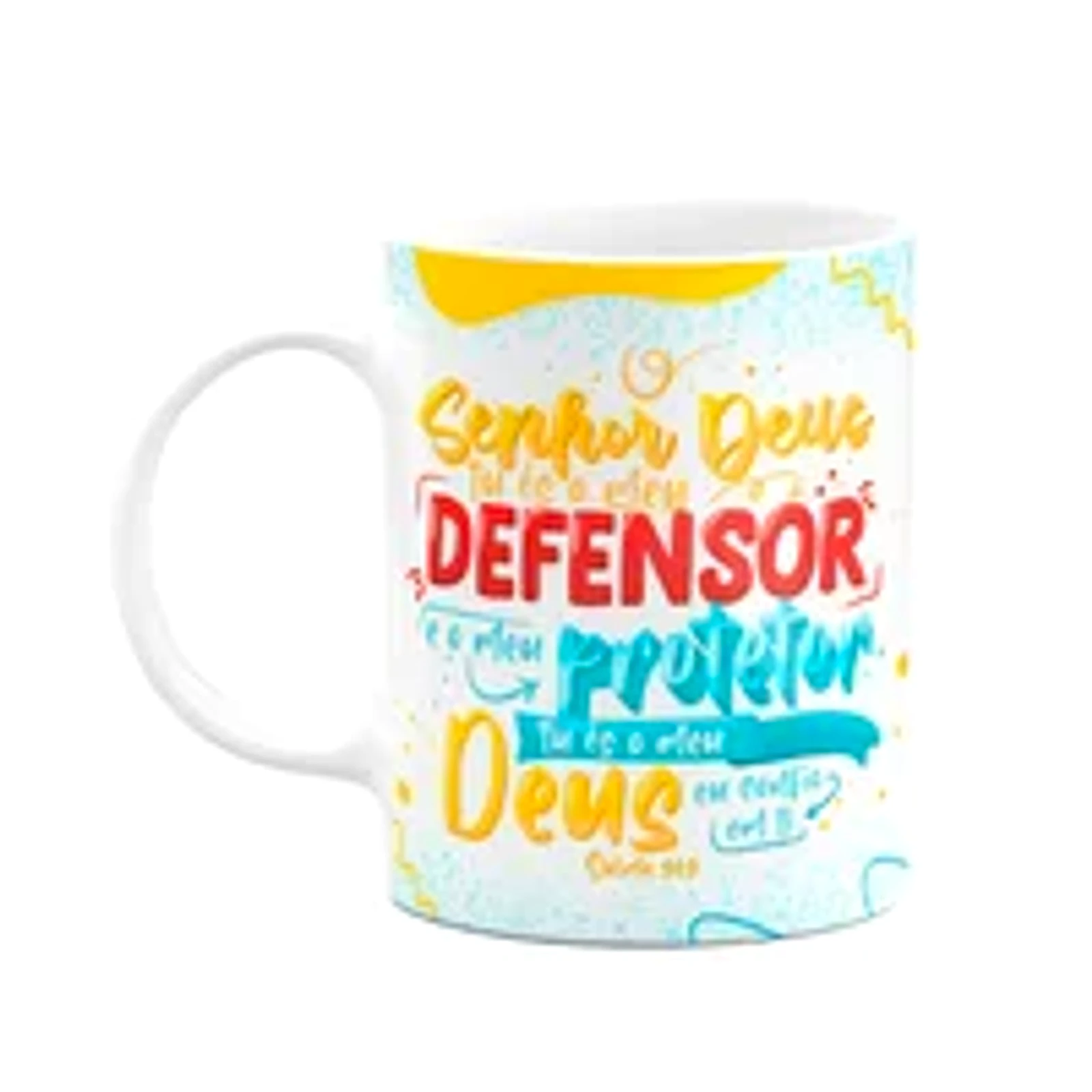 Caneca Religiosa Salmos - Tu És O Meu Defensor