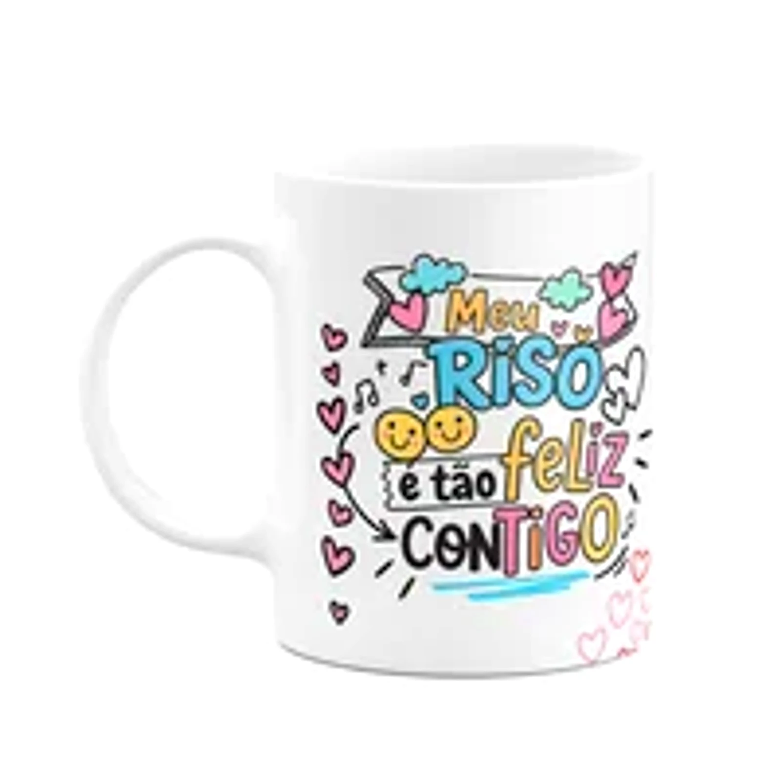 Caneca Namorados - Meu Riso É Tão Feliz Contigo