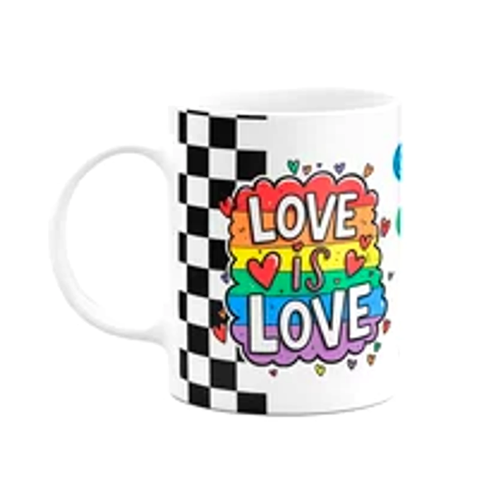 Caneca Namorados - Love Is Love - Deu Match - Lgbt