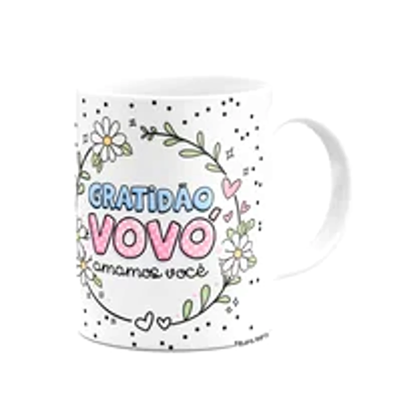 Caneca Avós - Gratidão Vovó - Feliz Dia Dos Avós!