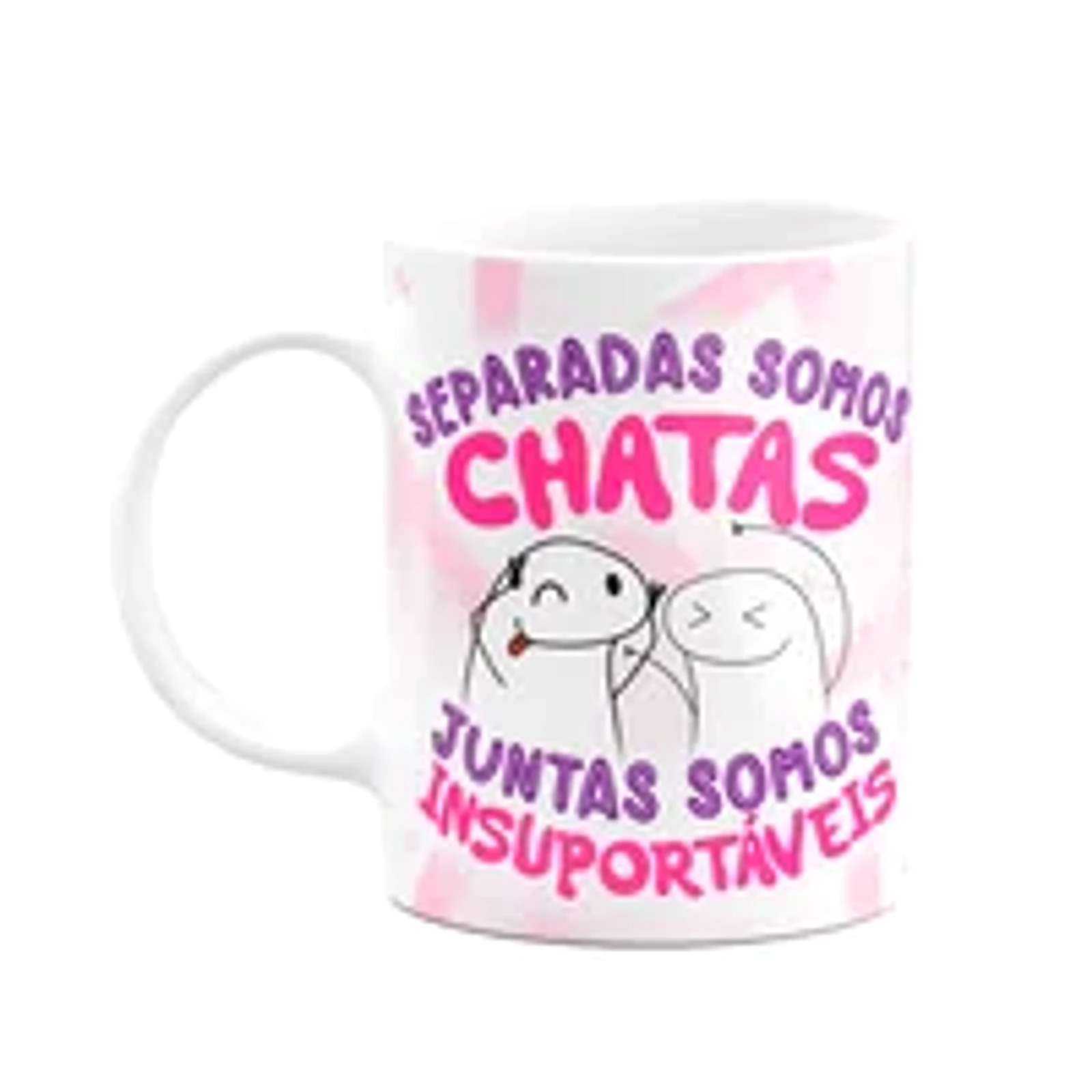 Caneca Flork Amigas - Separadas Somos Chatas Juntas Então