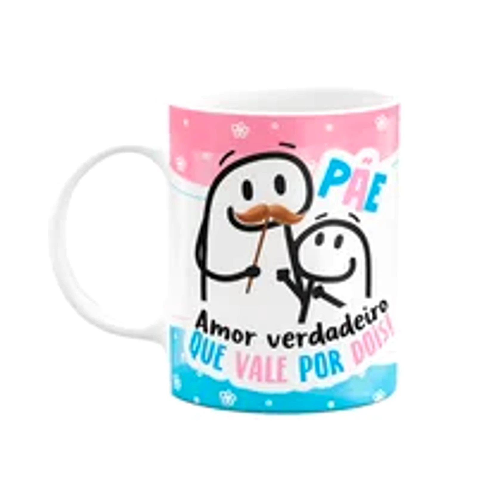 Caneca Flork Pais - Pãe, Amor Verdadeiro Que Vale Por Dois