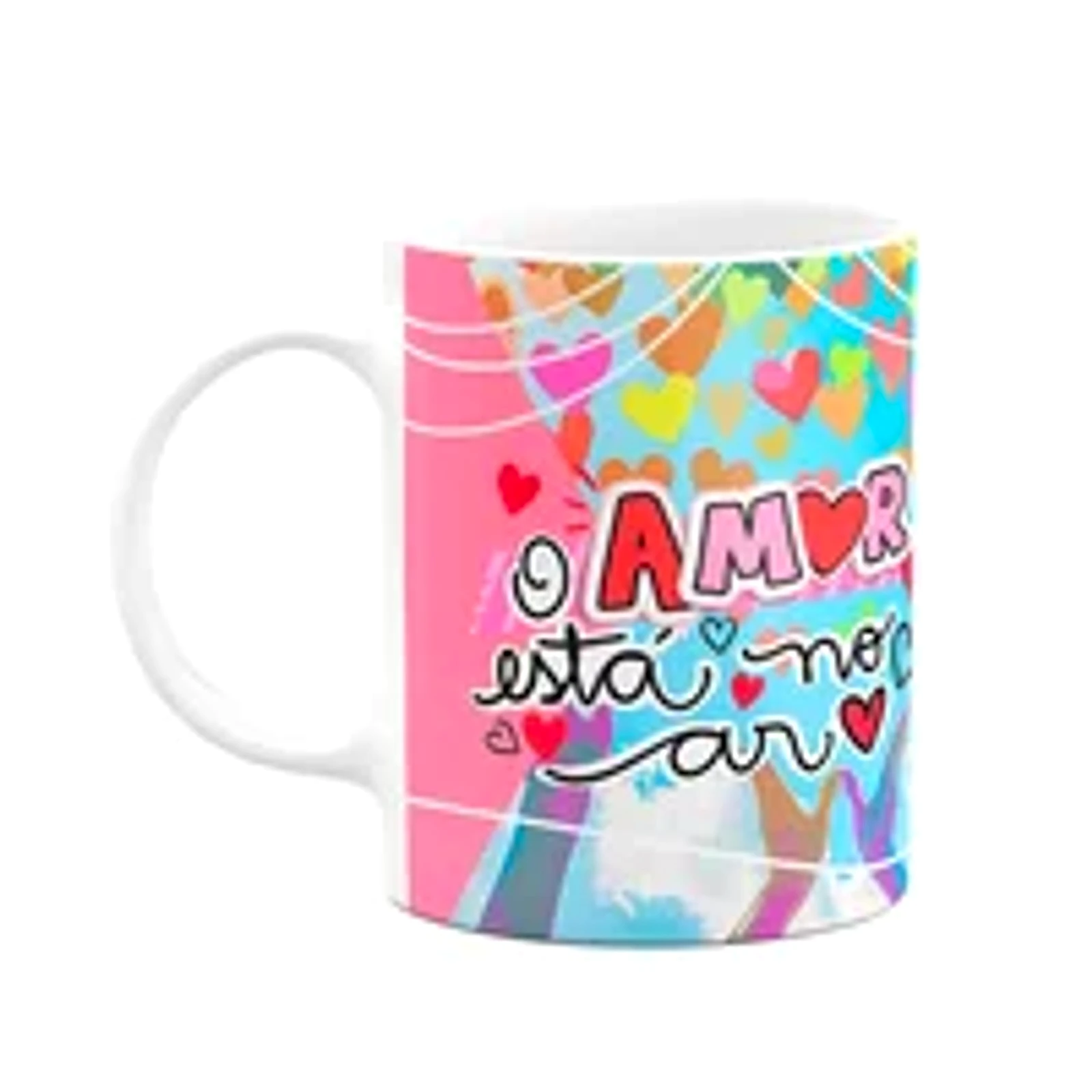 Caneca Namorados - O Amor Está No Ar! Te Amo! M3