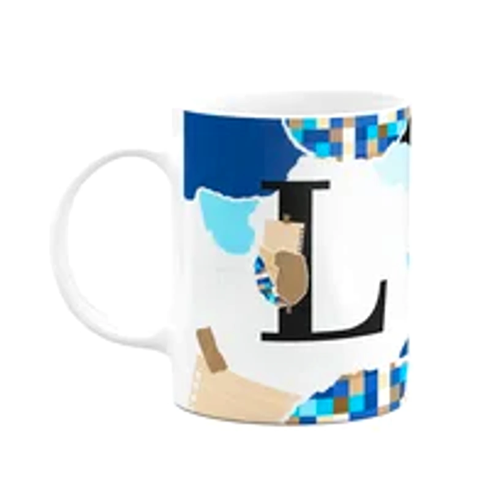 Caneca Professores - Inicial Do Nome Letra L- 325ml