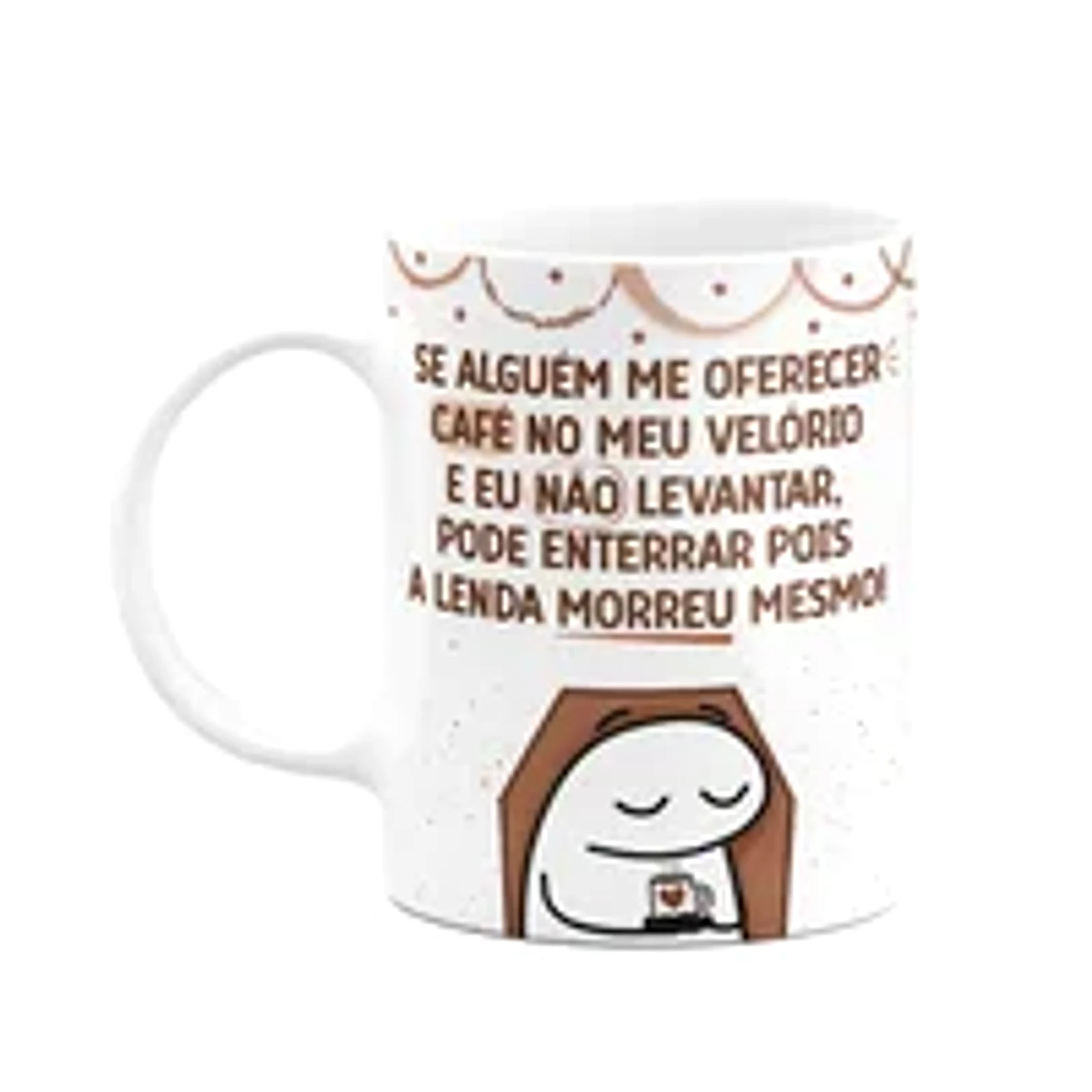 Caneca Flork - Se Alguém Me Oferecer Café - 325ml