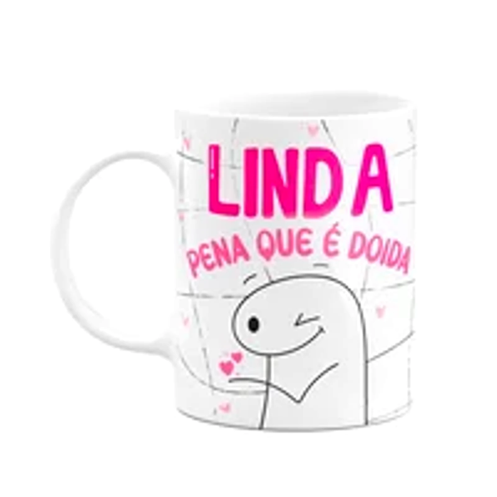 Caneca Flork Amigas - Linda, Pena Que É Doida