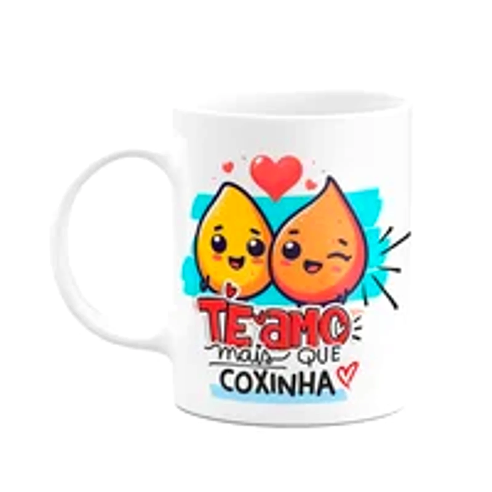 Caneca Namorados - Te Amo Mais Que Coxinha!
