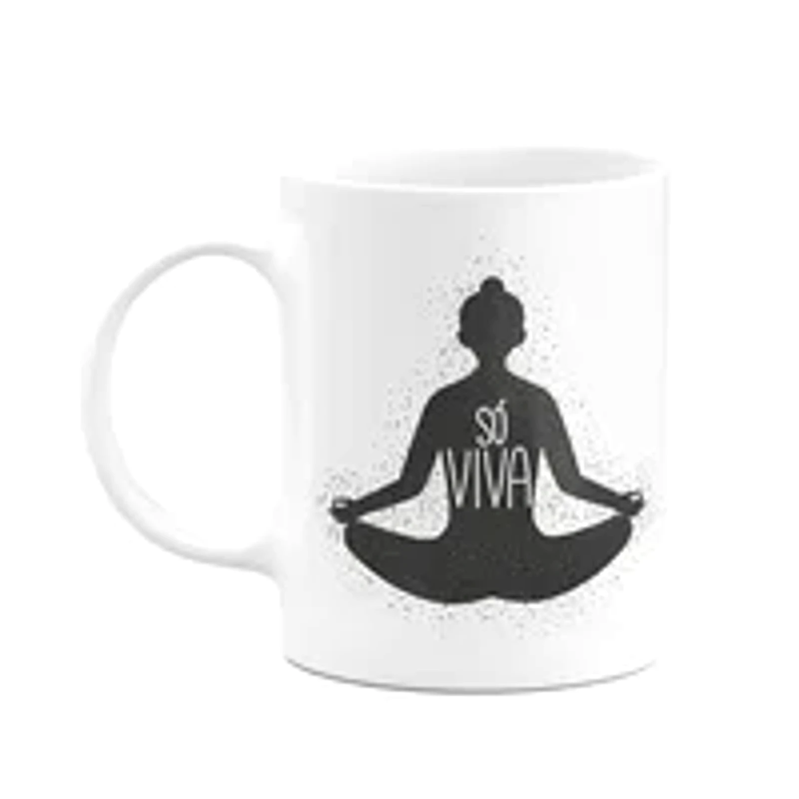 Caneca Motivação - Só Viva - 325ml - Branca